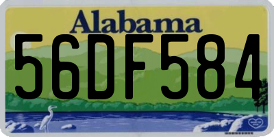 AL license plate 56DF584