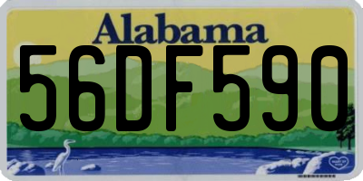 AL license plate 56DF590