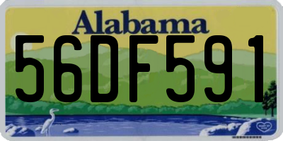 AL license plate 56DF591