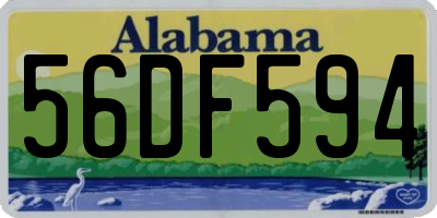 AL license plate 56DF594