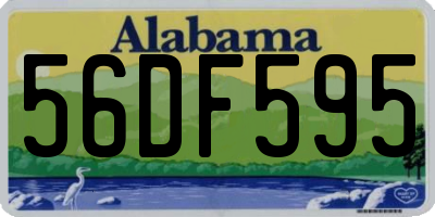 AL license plate 56DF595