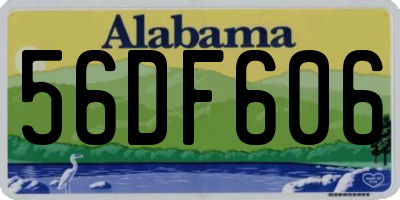 AL license plate 56DF606