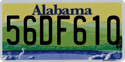 AL license plate 56DF610