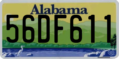 AL license plate 56DF611