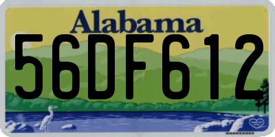 AL license plate 56DF612