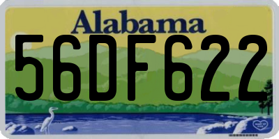 AL license plate 56DF622