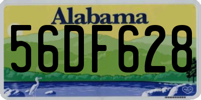 AL license plate 56DF628