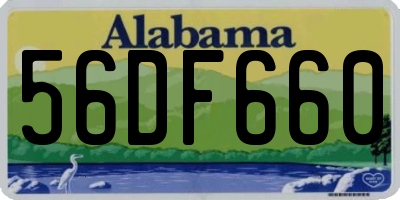 AL license plate 56DF660