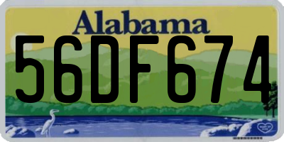 AL license plate 56DF674