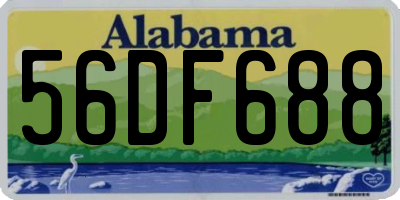 AL license plate 56DF688