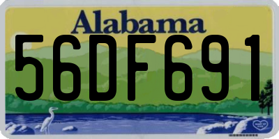 AL license plate 56DF691