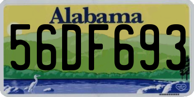 AL license plate 56DF693
