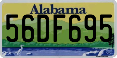 AL license plate 56DF695