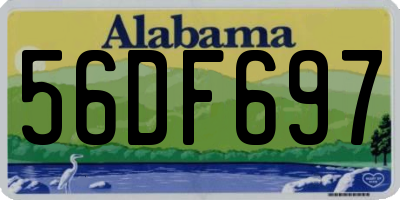 AL license plate 56DF697