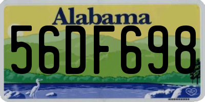 AL license plate 56DF698