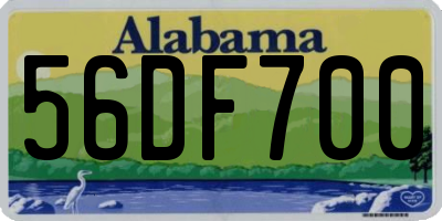 AL license plate 56DF700