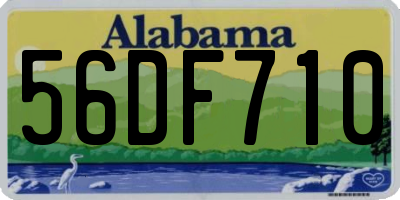 AL license plate 56DF710