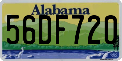 AL license plate 56DF720