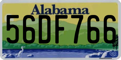 AL license plate 56DF766