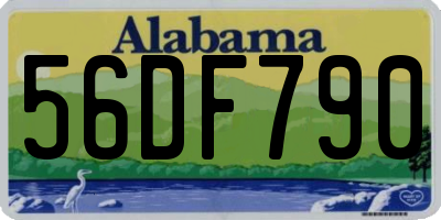 AL license plate 56DF790