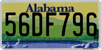 AL license plate 56DF796