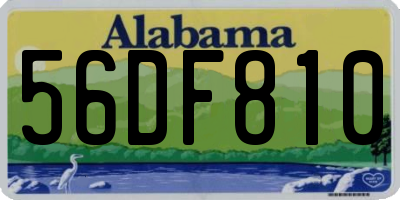 AL license plate 56DF810