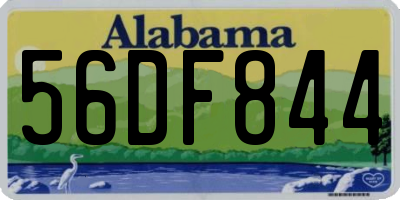 AL license plate 56DF844