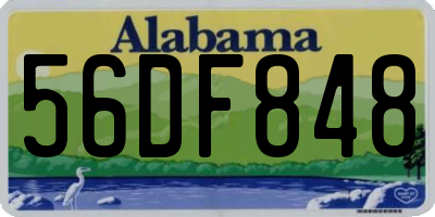 AL license plate 56DF848