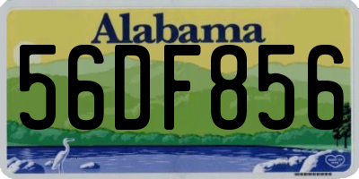 AL license plate 56DF856