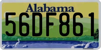 AL license plate 56DF861