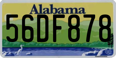 AL license plate 56DF878