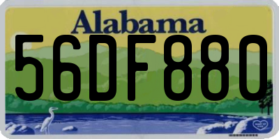 AL license plate 56DF880