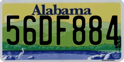 AL license plate 56DF884
