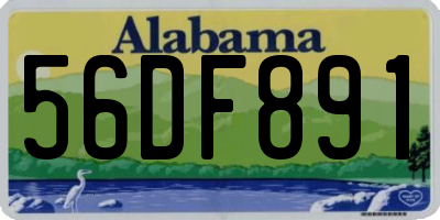 AL license plate 56DF891