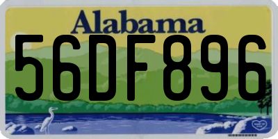 AL license plate 56DF896