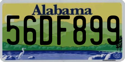 AL license plate 56DF899
