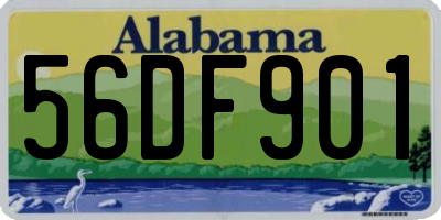 AL license plate 56DF901