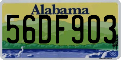 AL license plate 56DF903