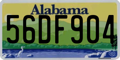 AL license plate 56DF904