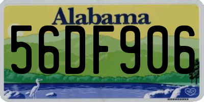 AL license plate 56DF906