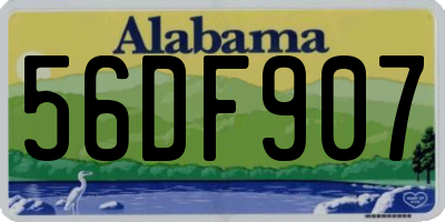 AL license plate 56DF907