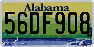 AL license plate 56DF908