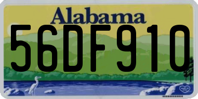AL license plate 56DF910