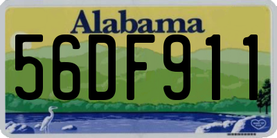 AL license plate 56DF911