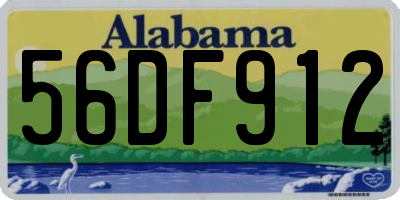 AL license plate 56DF912