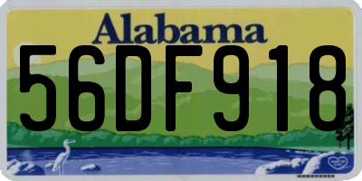 AL license plate 56DF918
