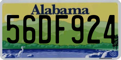 AL license plate 56DF924