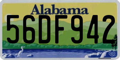 AL license plate 56DF942