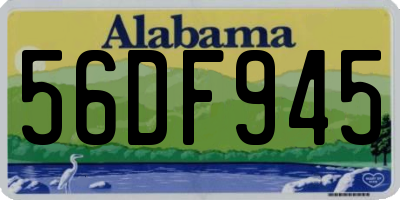 AL license plate 56DF945