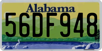 AL license plate 56DF948